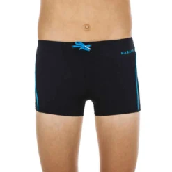 Maillot De Bain Natation Garçon - Boxer 100 Plus - Noir -Sportmania maillot de bain natation garcon boxer 100 plus noir 2