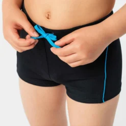Maillot De Bain Natation Garçon - Boxer 100 Plus - Noir -Sportmania maillot de bain natation garcon boxer 100 plus noir 7