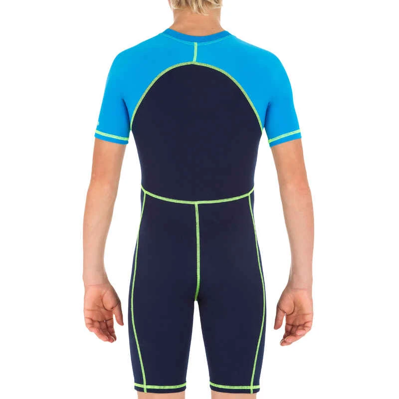 Combinaison Natation Garçon - Shorty Swim 100 - Bleu 3 Combinaison Natation Garçon - Shorty Swim 100 - Bleu – Image 3