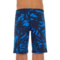 MAILLOT DE BAIN NATATION GARÇON SWIMSHORT 100 LONG ALL LIA BLEU NBJI -Sportmania maillot de bain natation garcon swimshort 100 long all lia bleu nbji 2
