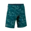 Short De Bain Natation Homme - Swimshort 100 Long - Bana Turquoise Bleu Marine