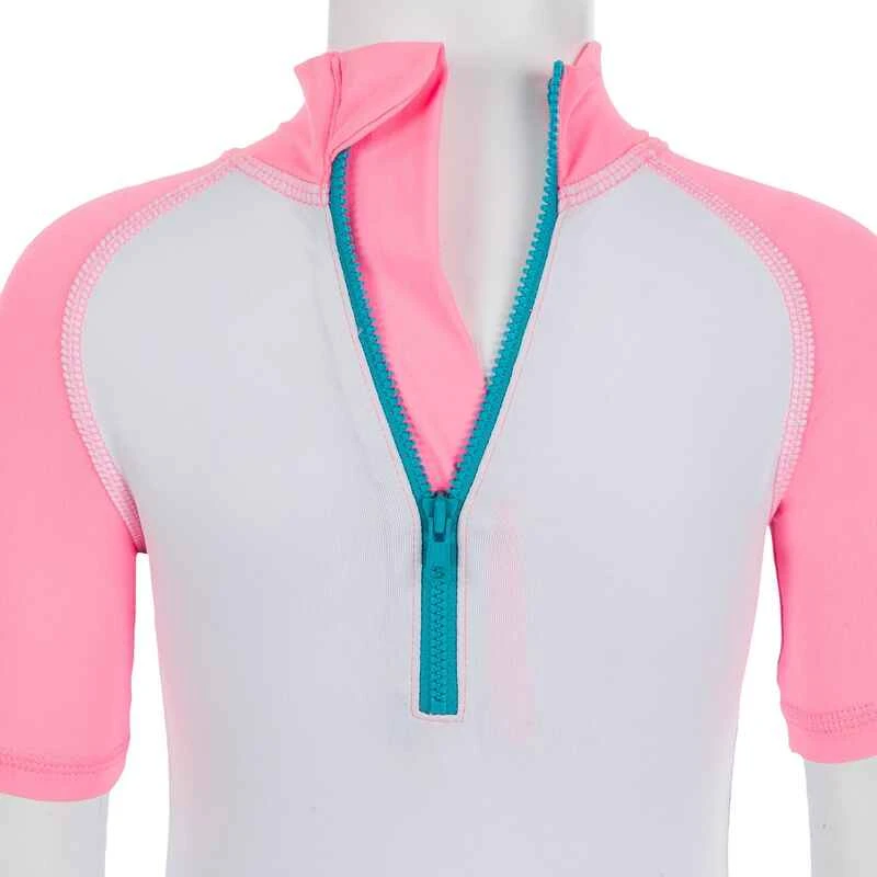 Combinaison De Natation Anti UV Bébé / Enfant Manches Courtes Rose Imprimé 4 Combinaison De Natation Anti UV Bébé / Enfant Manches Courtes Rose Imprimé – Image 4