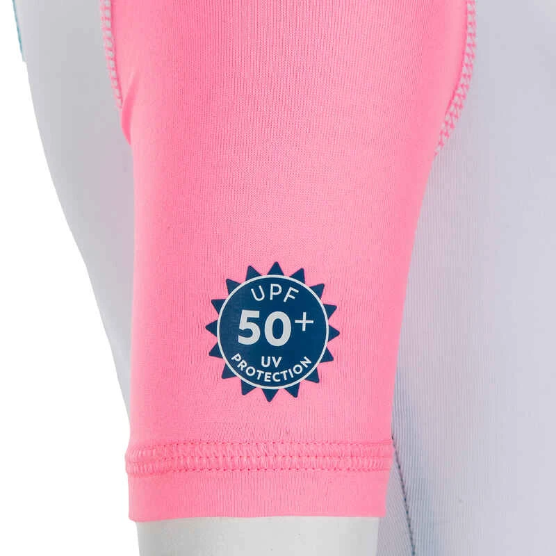 Combinaison De Natation Anti UV Bébé / Enfant Manches Courtes Rose Imprimé 5 Combinaison De Natation Anti UV Bébé / Enfant Manches Courtes Rose Imprimé – Image 5