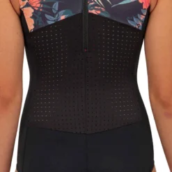 Maillot De Bain 1 Pièce NOIR ROUGE MANLY 900 -Sportmania maillot de bain surf fille noir rouge manly 900 5