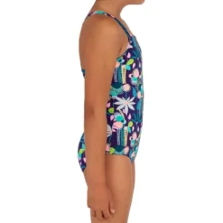 Maillot De Bain 1 Pièce FILLE HANALEI 100 JUNE -Sportmania maillot de bain surf fillette june hanalei 100 2