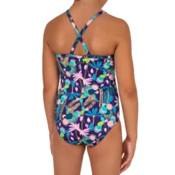 Maillot De Bain 1 Pièce FILLE HANALEI 100 JUNE -Sportmania maillot de bain surf fillette june hanalei 100 3