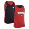 MAILLOT SANS MANCHE DE BASKETBALL REVERSIBLE GARCON/FILLE NOIR ROUGE DUNKE T500R