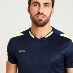 Kipsta Maillot De Football Adulte TRAXIUM Marine Et Jaune 14 Kipsta Maillot De Football Adulte TRAXIUM Marine Et Jaune -Sportmania maillot de football adulte traxium gris clair et bleu 2