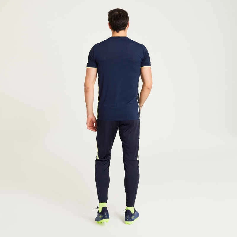 Kipsta Maillot De Football Adulte TRAXIUM Marine Et Jaune 8 Kipsta Maillot De Football Adulte TRAXIUM Marine Et Jaune – Image 8