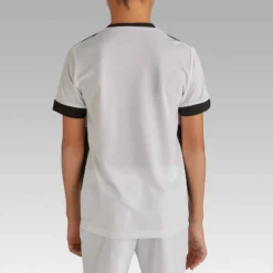 Kipsta Maillot De Football Enfant Manche Courte F500 Blanc -Sportmania maillot de football enfant manche courte f500 noir 3