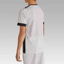 Kipsta Maillot De Football Enfant Manche Courte F500 Blanc -Sportmania maillot de football enfant manche courte f500 noir 4
