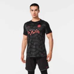 Kipsta MAILLOT DE FOOTBALL VIRALTO II MANCHES COURTES NOIR, GRIS & ROSE -Sportmania maillot de football viralto ii manches courtes noir gris rose 11