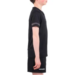 Maillot De Rugby 100 Enfant Noir -Sportmania maillot de rugby 100 enfant noir 2