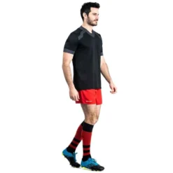 Maillot Manches Courtes De Rugby Homme R100 Noir 11 Maillot Manches Courtes De Rugby Homme R100 Noir -Sportmania maillot de rugby homme r100 noir 15