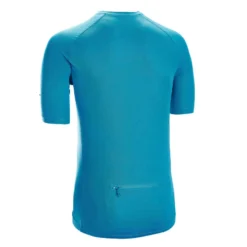 MAILLOT MANCHES COURTES VELO ROUTE TRIBAN ESSENTIEL BLEU -Sportmania maillot manches courtes velo route triban essentiel noir 2