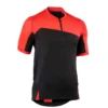 Rockrider MAILLOT MANCHES COURTES VTT ST 500 NOIR ET ROUGE HOMME