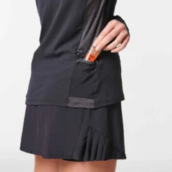 MAILLOT DE TRAIL RUNNING MANCHES LONGUES ZIP FEMME NOIR BRONZE 13 MAILLOT DE TRAIL RUNNING MANCHES LONGUES ZIP FEMME NOIR BRONZE -Sportmania maillot manches longues trail running femme noir bronze 4