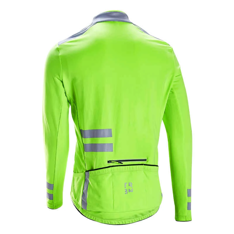 MAILLOT VELO ROUTE MANCHES LONGUES MI-SAISON HOMME - RC500 VISIBLE EN1150 3 MAILLOT VELO ROUTE MANCHES LONGUES MI-SAISON HOMME - RC500 VISIBLE EN1150 – Image 3