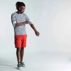 Tribord Marinière Homme Manches Longues Sailing 100 Blanc Bleu -Sportmania mariniere homme manches longues sailing 100 blanc bleu 7