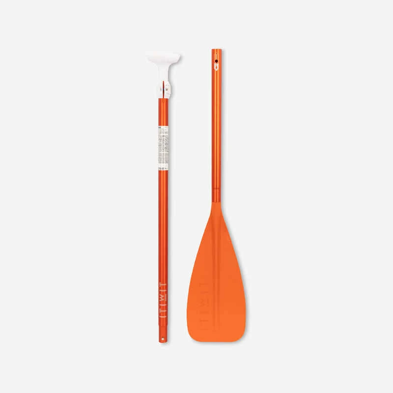 PAGAIE DE STAND UP PADDLE 100 DEMONTABLE REGLABLE 170-220 CM ORANGE 3 PARTIES 3 PAGAIE DE STAND UP PADDLE 100 DEMONTABLE REGLABLE 170-220 CM ORANGE 3 PARTIES – Image 3
