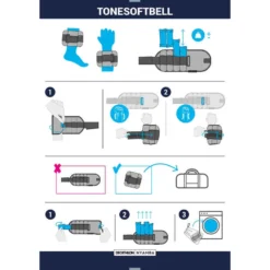 PAIRE D'HALTÈRES SOUPLES FITNESS 2*1 KG RÉGLABLES - BORDEAUX -Sportmania paire d halteres souples reglables fitness tonesoftbell 1 kg bordeaux 4