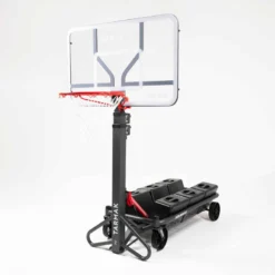 Panier De Basket Pliable Sur Roue Réglable De 2,40m à 3,05m - B500 Easy Box -Sportmania panier de basket enfantslashadulte b500 240m a 305m se regle et se range en 1mn 14