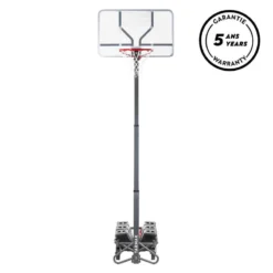 Panier De Basket Pliable Sur Roue Réglable De 2,40m à 3,05m - B500 Easy Box -Sportmania panier de basket enfantslashadulte b500 240m a 305m se regle et se range en 1mn 2