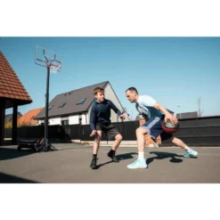 Panier De Basket Pliable Sur Roue Réglable De 2,40m à 3,05m - B500 Easy Box -Sportmania panier de basket enfantslashadulte b500 240m a 305m se regle et se range en 1mn 5