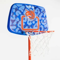 Panier De Basket Sur Pied Réglable De 1,30m à 1,60m Enfant - K500 Aniball Bleu -Sportmania panier de basketball enfant k500 aniball 130m a 160m jusqu a 8 ans 4
