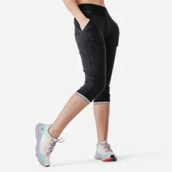 Kalenji Pantacourt Running Femme - Dry Noir