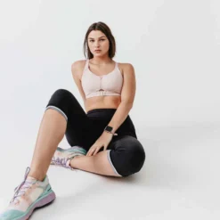 Kalenji Pantacourt Running Femme - Dry Noir -Sportmania pantacourt jogging femme run dry noir 9