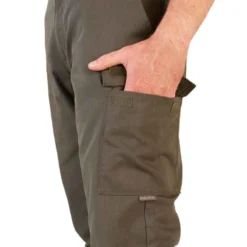 Pantalon Chasse Résistant Homme - Steppe 320 Vert Et Marron -Sportmania pantalon chasse steppe 320 10