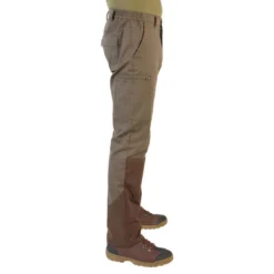 Pantalon Chasse Résistant Homme - Steppe 320 Vert Et Marron -Sportmania pantalon chasse steppe 320 5