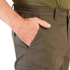 Pantalon Chasse Résistant Homme - Steppe 320 Vert Et Marron -Sportmania pantalon chasse steppe 320 9
