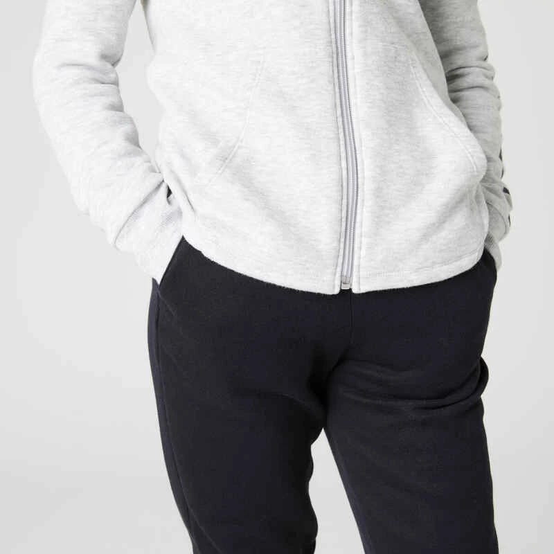 Pantalon De Jogging Chaud Enfant Fille - 500 Noir 2 Pantalon De Jogging Chaud Enfant Fille - 500 Noir – Image 2