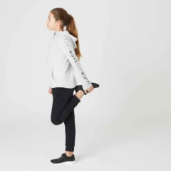 Pantalon De Jogging Chaud Enfant Fille - 500 Noir 12 Pantalon De Jogging Chaud Enfant Fille - 500 Noir -Sportmania pantalon chaud 100 fille gym enfant gris clair imprime 4