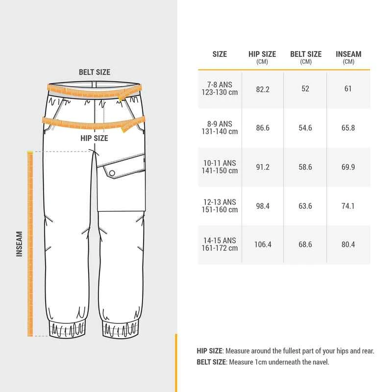 Quechua PANTALON CHAUD DÉPERLANT DE RANDONNÉE - SH100 X-WARM - ENFANT 7 - 15 ANS 4 Quechua PANTALON CHAUD DÉPERLANT DE RANDONNÉE - SH100 X-WARM - ENFANT 7 - 15 ANS – Image 4