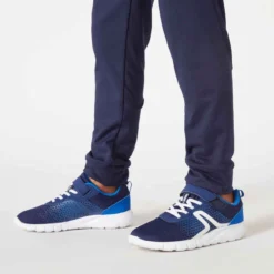 Pantalon De Jogging Enfant Chaud Synthétique Respirant - S500 Marine -Sportmania pantalon chaud synthetique respirant s500 garcon gym enfant noir uni 4