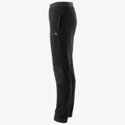Pantalon Coton Respirant, Résistant Slim Léger 500 Garçon GYM ENFANT Noir -Sportmania pantalon coton respirant resistant slim leger 500 garcon gym enfant noir 3