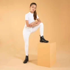 Pantalon De Concours équitation Enfant 100 Blanc