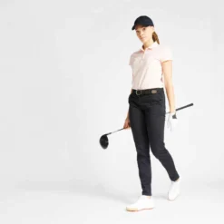 Pantalon De Golf Femme MW500 Noir -Sportmania pantalon de golf femme bleu marine 2