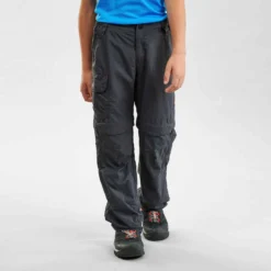 Quechua Pantalon De Randonnée Modulable Enfant MH500 Noir 7-15 Ans -Sportmania pantalon de randonnee modulable enfant mh500 noir 7 15 ans 2