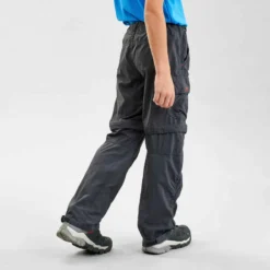 Quechua Pantalon De Randonnée Modulable Enfant MH500 Noir 7-15 Ans -Sportmania pantalon de randonnee modulable enfant mh500 noir 7 15 ans 3