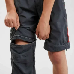 Quechua Pantalon De Randonnée Modulable Enfant MH500 Noir 7-15 Ans -Sportmania pantalon de randonnee modulable enfant mh500 noir 7 15 ans 4