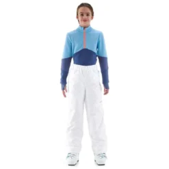 WEDZE PANTALON DE SKI ENFANT 100 BLANC -Sportmania pantalon de ski enfant 100 blanc 2