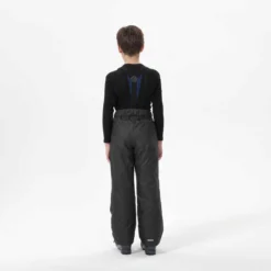 WEDZE PANTALON DE SKI ENFANT CHAUD ET IMPERMEABLE 100 GRIS FONCE -Sportmania pantalon de ski enfant chaud et impermeable 100 gris fonce 3