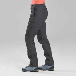Pantalon De Trek Voyage - TRAVEL 100 Gris Femme -Sportmania pantalon de trek voyage travel 100 kaki femme 2