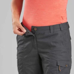 Pantalon De Trek Voyage - TRAVEL 100 Gris Femme -Sportmania pantalon de trek voyage travel 100 kaki femme 6