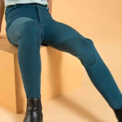 Pantalon équitation Enfant 140 Bleu Pétrole -Sportmania pantalon equitation enfant 140 prune 6