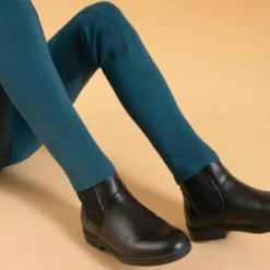 Pantalon équitation Enfant 140 Bleu Pétrole -Sportmania pantalon equitation enfant 140 prune 7